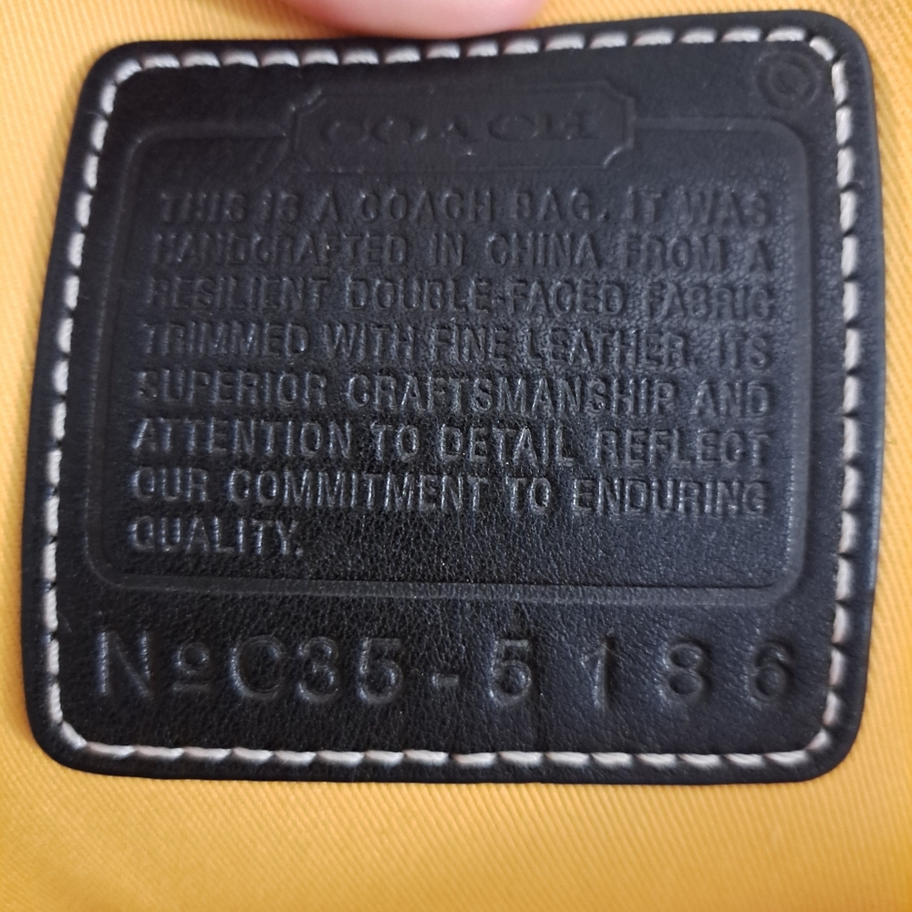 Coach Hampton Leather and Canvas Tote